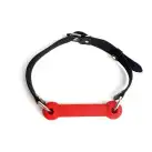 Кляп Палка, силикон и натуральная кожа, Art of Sex - Gag Stick Silicon, Красный photo 3