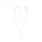 Украшение Bijoux Indiscrets Magnifique Back and Cleavage Chain - Silver photo 1