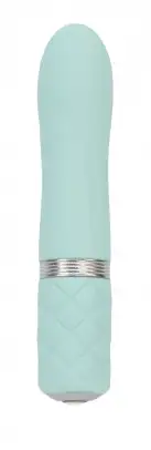 Роскошный вибратор PILLOW TALK - Flirty Teal с кристаллом Сваровски photo 1