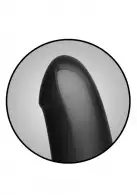 Анальный плаг с дилдо Doc Johnson Kink - Dual Density SECONDSKYN Fuck Plug - Black photo 3